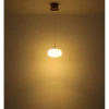 LED-Pendelleuchte Quintara, weiß/nickel, inkl. Höhenverstellung