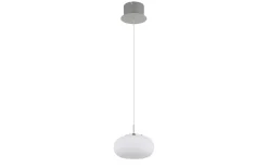 LED-Pendelleuchte Quintara, weiß/nickel, inkl. Höhenverstellung
