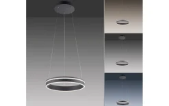 LED-Pendelleuchte Q-Vito, anthrazit, 40 cm