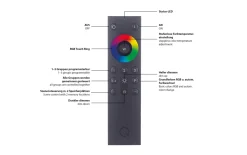 LED-Pendelleuchte Q-Vito, stahlfarbig, 59 cm