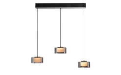 LED-Pendelleuchte Rika, schwarz, 3-flammig, 180 cm, inkl. Höhenverstellung