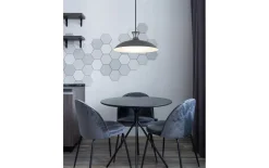 LED-Pendelleuchte Rocha, grau