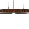 LED-Pendelleuchte Runa, Kerneiche massiv