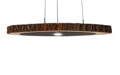 LED-Pendelleuchte Runa, Kerneiche massiv