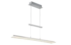 LED-Pendelleuchte Smash, nickel matt, 100 cm