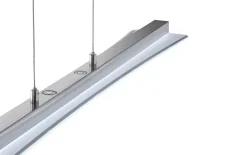 LED-Pendelleuchte Smash, nickel matt, 100 cm