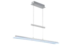 LED-Pendelleuchte Smash, nickel matt, 100 cm
