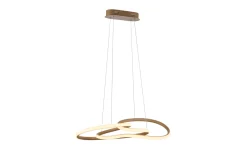 LED-Pendelleuchte Twist, sandfarbig, inkl. Memoryfunktion