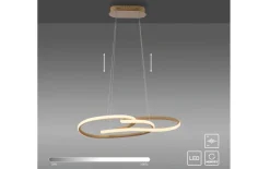 LED-Pendelleuchte Twist, sandfarbig, inkl. Memoryfunktion