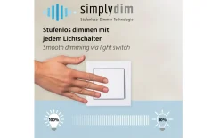 LED-Pendelleuchte Twist, schwarz, inkl. Memoryfunktion