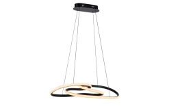 LED-Pendelleuchte Twist, schwarz, inkl. Memoryfunktion