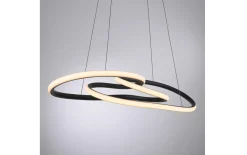 LED-Pendelleuchte Twist, schwarz, inkl. Memoryfunktion
