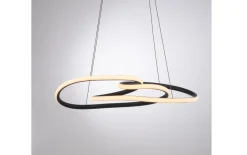 LED-Pendelleuchte Twist, schwarz, inkl. Memoryfunktion