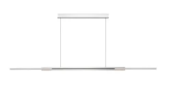 LED-Pendelleuchte Whippy, alufarbig, inkl. CCT Funktion