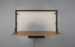 LED-Regal Becky in Holz-Nachbildung, 53 x 70 cm