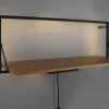 LED-Regal Becky in Holz-Nachbildung, 90 x 30 cm