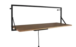 LED-Regal Becky in Holz-Nachbildung, 90 x 30 cm