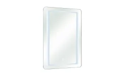 LED-Spiegel 21, Aluminium, 50 x 70 cm