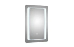 LED-Spiegel 21, Aluminium, 50 x 70 cm