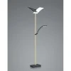 LED-Standleuchte Delara, champagner/schwarz, 182 cm