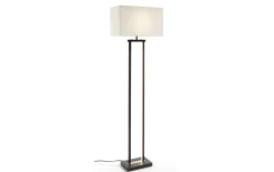 LED-Standleuchte Domo, schwarz/weiß, 150 cm