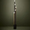 LED-Standleuchte ESTANTERIOS, schwarz/braun, inkl. Touchdimmer
