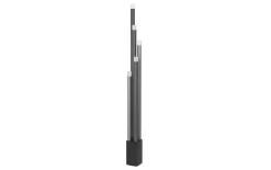 LED-Standleuchte ESTANTERIOS, schwarz/braun, inkl. Touchdimmer