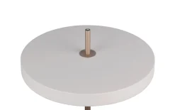 LED-Standleuchte Keaton, grau/coffee, inkl. Sensordimmer