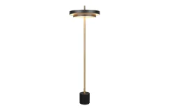 LED-Standleuchte Keaton, schwarz/gold, inkl. Sensordimmer