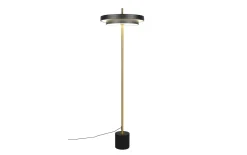 LED-Standleuchte Keaton, schwarz/gold, inkl. Sensordimmer