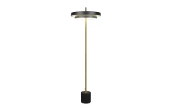 LED-Standleuchte Keaton, schwarz/gold, inkl. Sensordimmer
