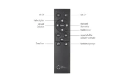 LED-Standleuchte Mondo Famera, holz/schwarz, inkl. CCT und Fernbedienung