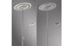 LED-Standleuchte Mondo Rimo, stahl, inkl. CCT und Memoryfunktion