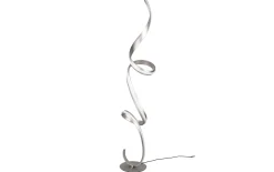 LED-Stehleuchte Cinque Cisenna, nickelfarbig