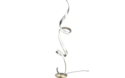 LED-Stehleuchte Cinque Cisenna, nickelfarbig