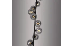 LED-Stehleuchte Dubai, schwarz/grau