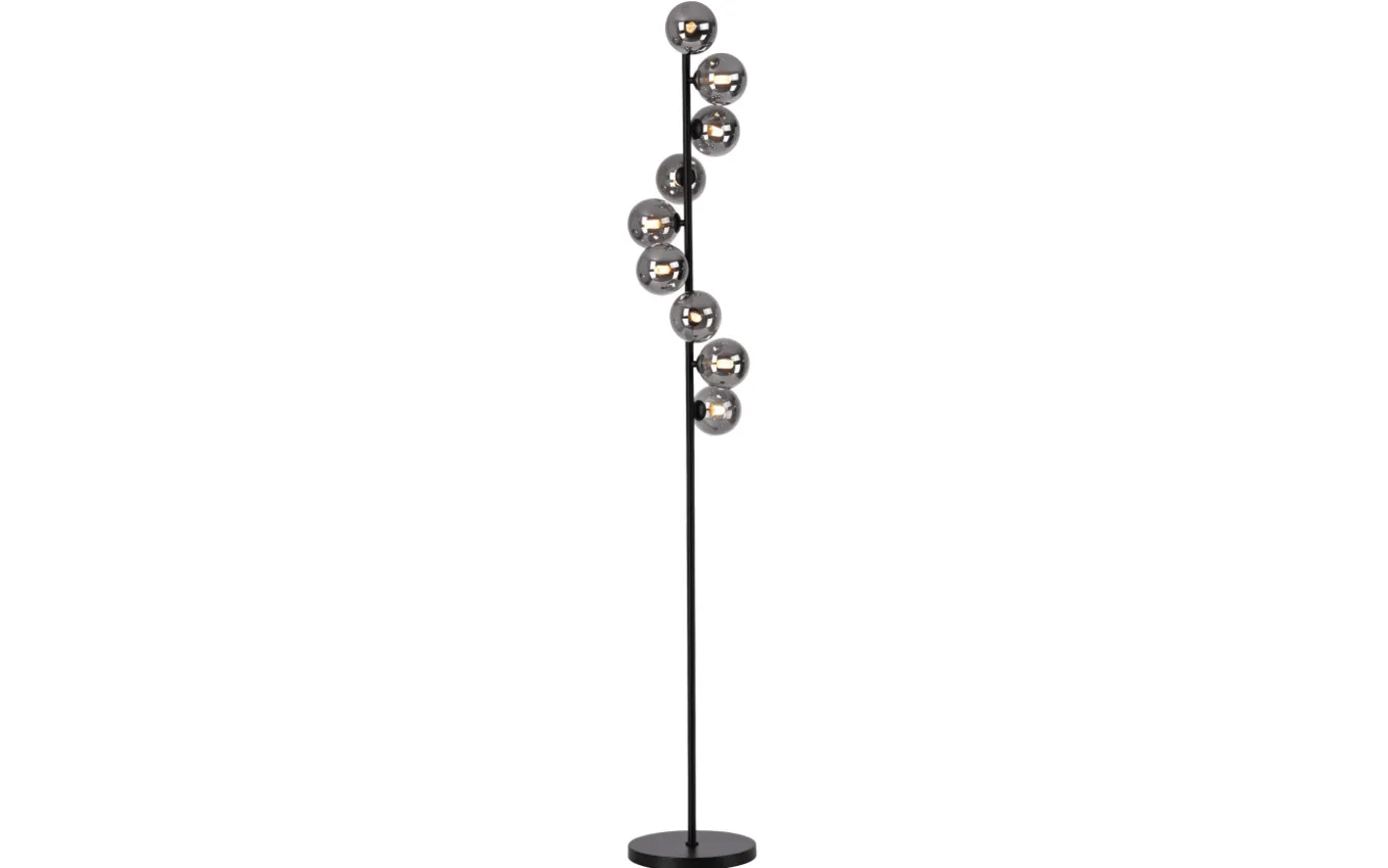 LED-Stehleuchte Dubai, schwarz/grau