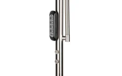 LED-Stehleuchte Palermo, nickel, inkl. Fernbedienung