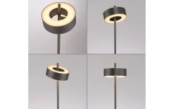 LED-Stehleuchte Q-Rotate, dunkelbraun, inkl. Smarthomefunktion