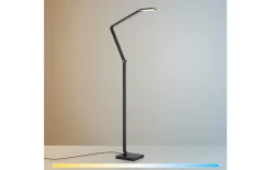 LED-Stehleuchte Samsky, grau, inkl. CCT Funktion
