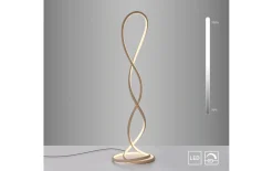 LED-Stehleuchte Twist, sandfarbig, inkl. Dimmfunktion