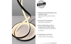 LED-Stehleuchte Twist, schwarz
