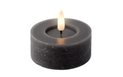 LED Teelicht, grau/warmweiß, 6 cm