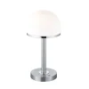 LED-Tischleuchte Berlin, nickel matt/weiß, 39 cm