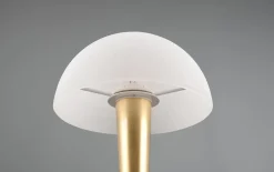 LED-Tischleuchte Canaria, Messing/weiß, inkl. Touch Dimmer