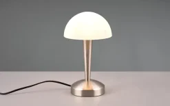 LED-Tischleuchte Canaria, Nickel/weiß, inkl. Touch Dimmer