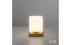 LED-Tischleuchte Dadoa, messing, 16 cm