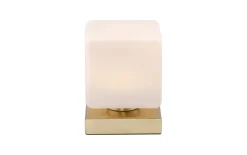 LED-Tischleuchte Dadoa, messing, 16 cm