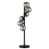 LED-Tischleuchte Dubai, schwarz/grau