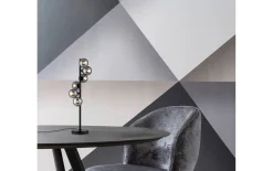 LED-Tischleuchte Dubai, schwarz/grau